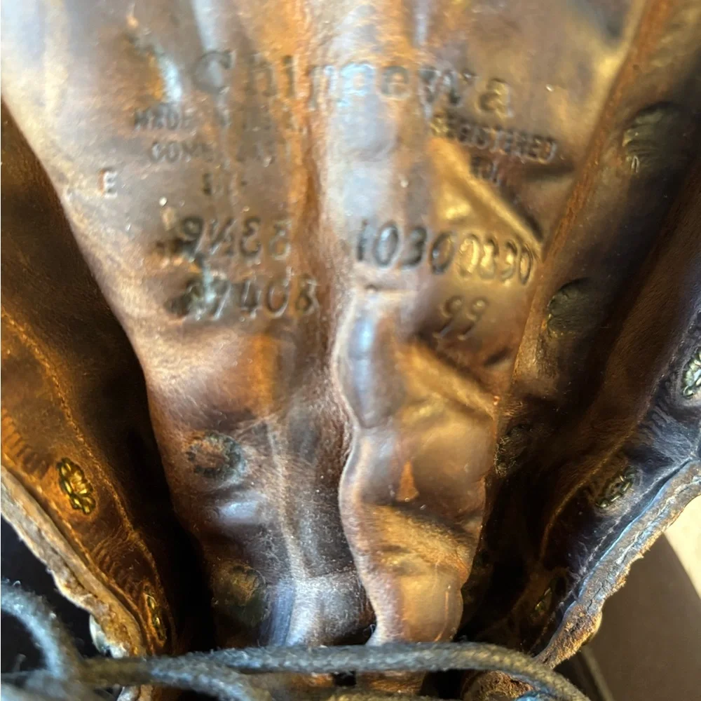 Chippewa Classic two-tone Packer Brown/Blk Leather Boots. M 9.5 EE. Nice Cond. - Picture 6 of 9